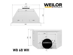 Витяжка вбудована WEILOR WB 68 WH - мініатюра 6