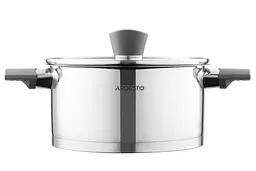 Каструля Ardesto зі скляною кришкою Gemini Trento 3л нержавіюча сталь бакеліт kuh0014721 - мініатюра 3