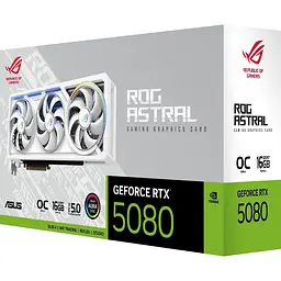 Відеокарта Asus ROG Astral GeForce RTX 5080 OC 16GB Gaming White [ROG-ASTRAL-RTX5080-O16G-White] UA [148266] - мініатюра 9