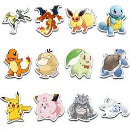 Стікерпак набір наклейок G-Toys Pokemon 45 шт. (SP PK 01) - мініатюра 4