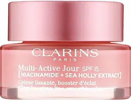 Clarins Крем для обличчя відновлюючий 50 мл Multi-Active Jour SPF15 Niacinamide+Sea Holly Extract - мініатюра 1