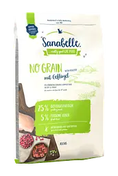 Сухий корм Sanabelle No Grain with Poultry Meat Беззерновий для дорослих кішок з птицею 10 кг