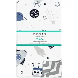 Підковдра Cosas White Space полуторна 155х215 см (Space_ziggrey_155q)