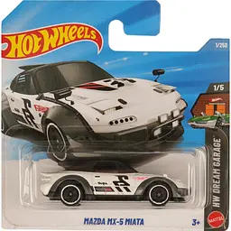 Базова машинка Hot Wheels HW Dream Garage Mazda MX-5 Miata біла (5785) JJJ02-N521