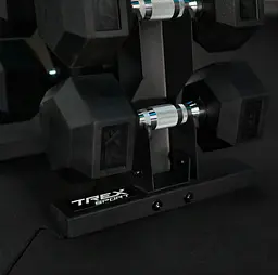 Стійка-піраміда для зберігання 5 пар гантелей Trex Sport TX-055DR - мініатюра 8