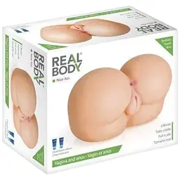 Мастурбатор-попка Real Body - Nice Ass, два входи: вагіна та попка