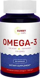 Омега-3 риб'ячий жир Sunny Caps Omega-3 Active Powerful 1000 мг 100 гел капс