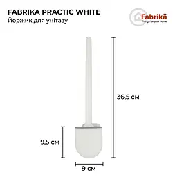 Йоржик для унітазу Fabrika PRACTIС White  - мініатюра 2