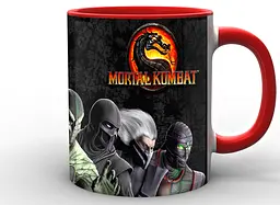Кружка GeekLand Mortal Kombat Мортал Комбат емблема MK.02.03 червона - мініатюра 2