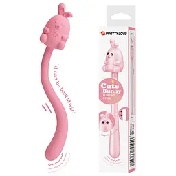 Вібратор Pretty Love Cute Bunny 14.2 см рожевий - мініатюра 10