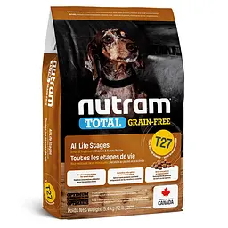 Сухий корм холістик Nutram Total GF Mini Turkey, Chiken&Duck 5.4 кг з куркою та качкою для дрібних порід