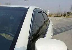 Дефлектори вікон вітровики для Toyota Camry V50 2011- (З Хромом ) (08611-33840) - мініатюра 3