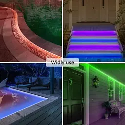 Світлодіодна стрічка Lucienstar Led Neon Rope Lights - 5M Flexible Led Neon Rope Lights Control з пультом дистанційного керування - мініатюра 6