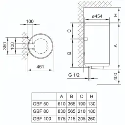 Бойлер TIKI GBF 50/UA (700096) - мініатюра 2