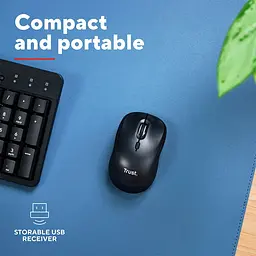 Комп'ютерна миша Trust Yvi+ Compact Multi-Device WL/BT/USB-A чорний teh0014033 - мініатюра 6