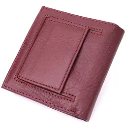 Компактний жіночий гаманець із натуральної шкіри ST Leather 22674 бордовий - мініатюра 2