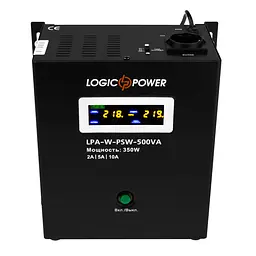 Джерело безперебійного живлення з правильною синусоїдою LogicPower LPAWPSW-500VA 350Вт, LCD, 12V під зовнішній АКБ, заряд 10А - мініатюра 2