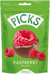 Субліматовані фрукти в шоколаді Pergale Picks Raspberry Milk Chocolate 90г