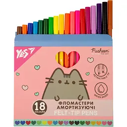 Набір фломастерів Yes Pusheen амортизуючих 18 шт. (650584) - мініатюра 2