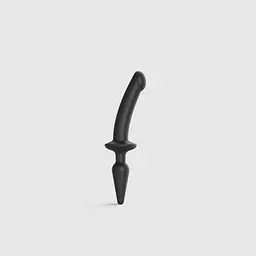 Фалоімітатор з анальною пробкою Strap-On-Me Switch Plug-In Dildo S 21 см чорний - мініатюра 2