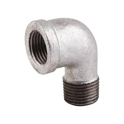 Коліно чавунне оцинковане різьбове 1/2"х1/2" ВЗ DN15 30412
