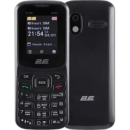 Телефон 2E E180 2023 Black UA UCRF
