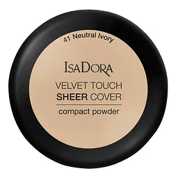 Компактна пудра для обличчя IsaDora Velvet Touch Sheer Cover Compact Powder, відтінок 41 (Neutral Ivory), вага 10 г (551372) - мініатюра 2