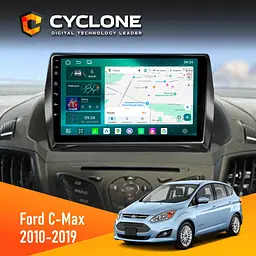 Штатна магнітола Ford C-Max 2010-2019 Cyclone C9-013 4x64 DSP 4G Cyclone (НФ-00007217)