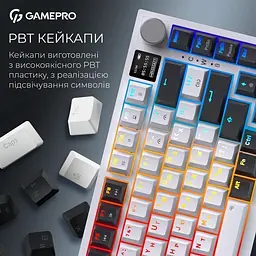 Клавіатура GamePro Asgard Valhalla Pro QLAB Sakura Switch White (MK160-W-D-QS-PRO) - мініатюра 14