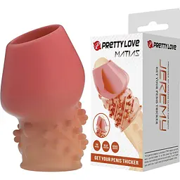 Насадка на пеніс Pretty Love Matias 6.5 см тілесний