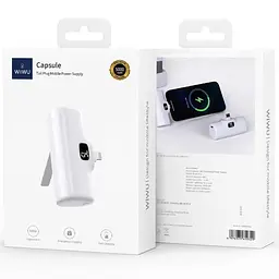 Портативний ЗП Power Bank WIWU Wi-P017-L Lightning 5000 mAh White - мініатюра 3