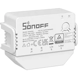 Розумний 1-канальний перемикач Sonoff WiFi XiaomiNIR3, 3500W