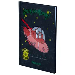 Щоденник шкільний Kite Rick and Morty 170х238 мм чорний (RM25-262) - мініатюра 2