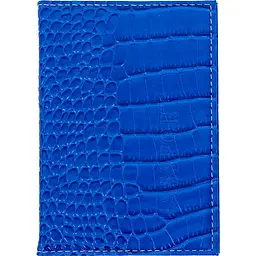 Обкладинка на паспорт-книжку "Змія/Крокодил" ZS-039 Color-it (6973795230492) Синій - мініатюра 2