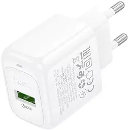 Мережевий зарядний пристрій Hoco CS52A surplus single-port 18w QC3.0 home charger(EU) білий