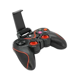 Бездротовий геймпад Voltronic V8 для iOS, Android, Switch, PS3, PS4, PC та TV чорно-червоний