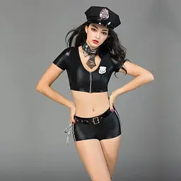 Еротичний костюм поліцейської JSY Чарівна Бонні One Size Black - мініатюра 3