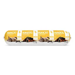 Вологий корм EuroDog/EuroCat Salami Chicken для собак і котів салямі з куркою 1 кг