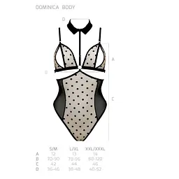 Боді Passion DOMINICA BODY L/XL, black - мініатюра 5