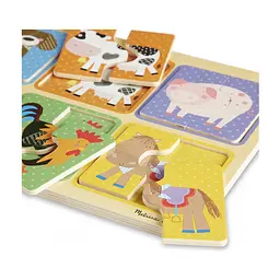 Пазл Melissa&Doug дерев'яні у футлярі "Друзі ферми" (MD31363) - мініатюра 4