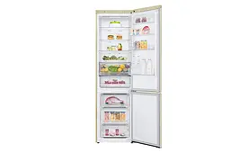 Холодильник LG GA-B509MEQZ 203х68х60см 2 дв холодильне відділення 277 л морозильне відділення 107 л A++ NF Лін Диспл зовнішній Бежевий (GA-B509MEQZ) - мініатюра 8