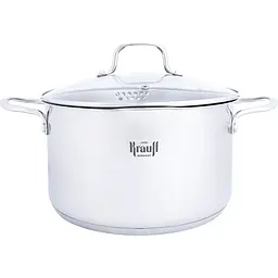 Каструля Krauff Cook&Joy зі скляною кришкою діаметр 24 см 5.8 л (26-238-120)