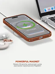 Силиконовый чехол с MagSafe для Apple iPhone 17 Pro, ICON2 MagCase, терракотовый, противоударный, панель с мягкой подкладкой, защита всего корпуса, поддержка беспроводной зарядки, совместим с защитными стеклами и пленками, ArmorStandart (ARM89023) - мініатюра 8