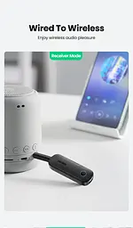 Адаптер Ugreen CM403 2in1 приймач/передавач bluetooth5.0 Чорний (80893) - мініатюра 2