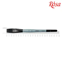 Пензель синтетика плоска STREAM 134 № 10 коротка ручка ROSA