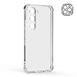 Прозрачный чехол для Infinix Hot 60 Pro 4G с защитой камеры и усиленными бортами, тонкий, силиконовый, бесцветный, ударопрочный, противоударный бампер с закрытой камерой, ArmorStandart (ARM88668) - мініатюра 2