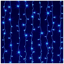 Гірлянда ColorWay штора водоспад 3x3м 300LED 220V синя (CW-GW-300L33VWFBL) - мініатюра 4