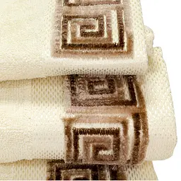 Набір махрових рушників Lorenzzo Piazze, 140х70/90х50/50х30 см, бежевий, 3 шт. (76-167-154) - мініатюра 2