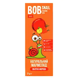 Фруктово-овочевий мармелад Bob Snail Яблуко-Морква 27 г