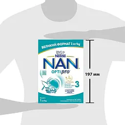 Дитяча суміш Nestle NAN 3 Optipro з 5 олігосахаридами та L. Reuteri від 12 місяців 1 кг (1000077) - мініатюра 7